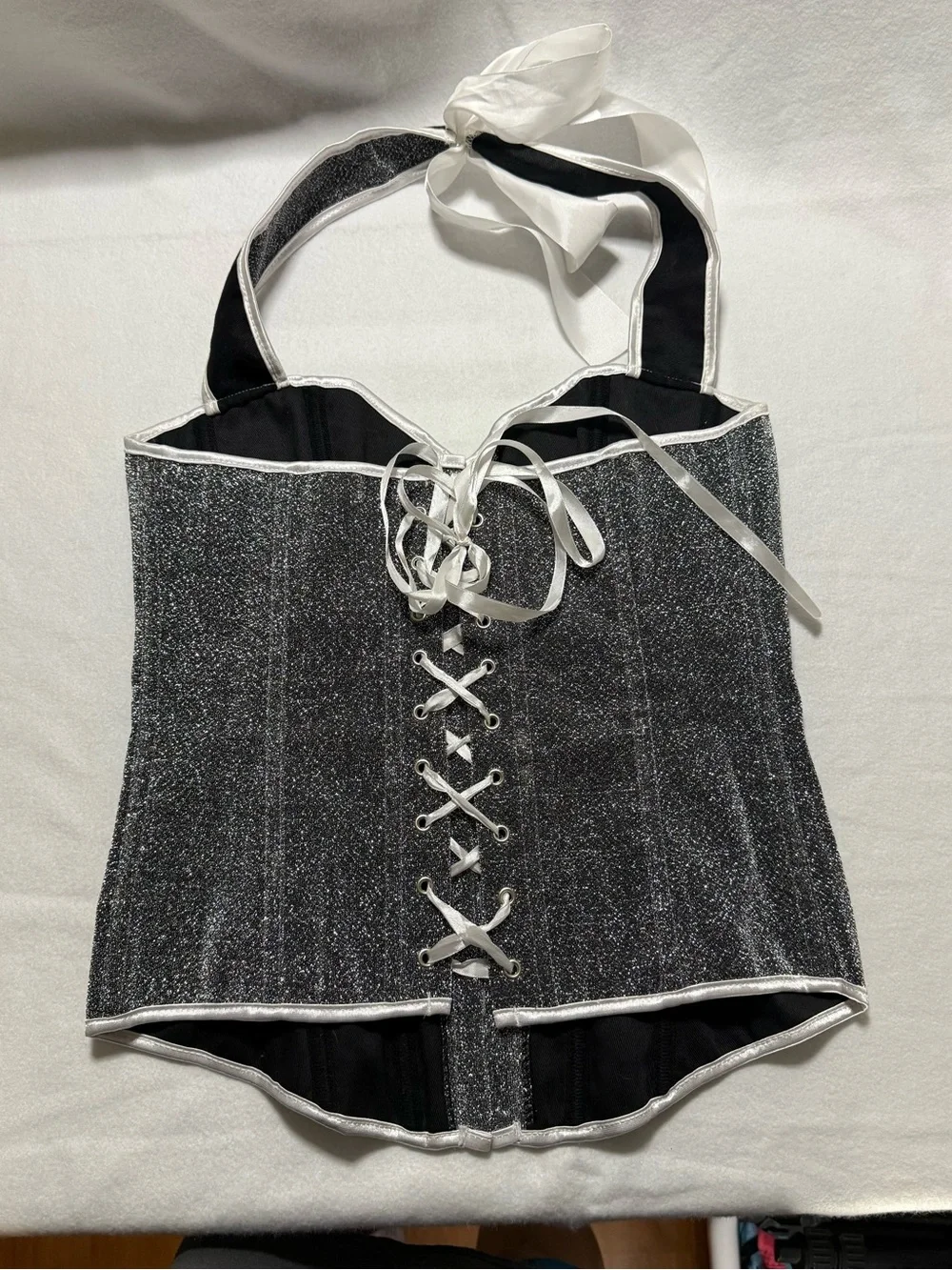 Daisy Corsets silver glitter